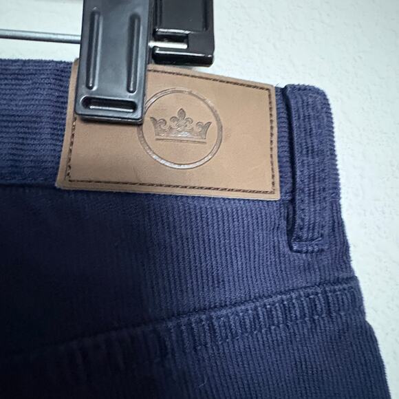 Peter Millar Navy Stretch Corduroy Pant 32x32 OldMoney QuietLuxury DarkAcademia - Picture 3 of 10